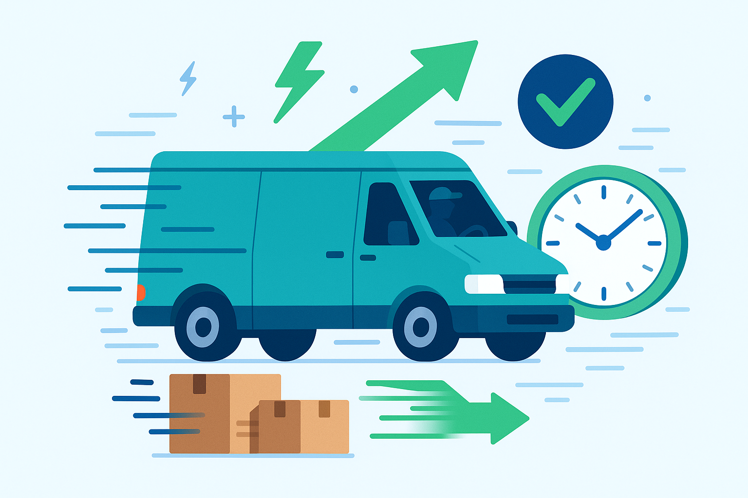 Generate a fast delivery picture to put it in the section of why chose my store